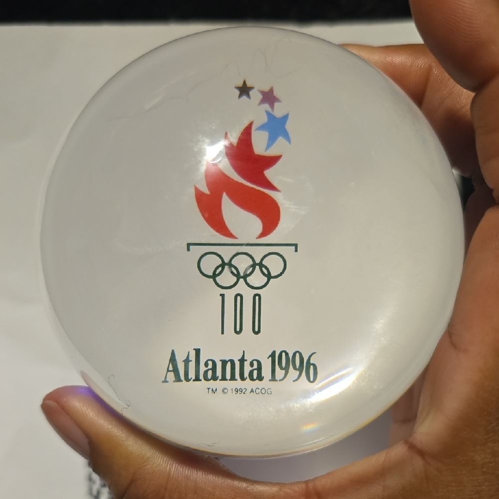 Atlanta 1996 Olympic Round Paperweight